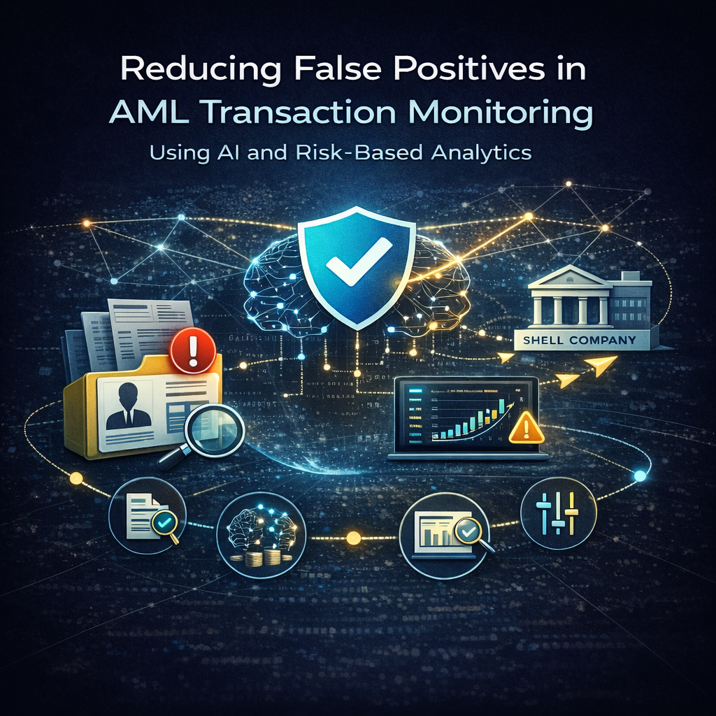 Reducing False Positives in AML Transaction Monitoring Using AI and Risk-Based Analytics